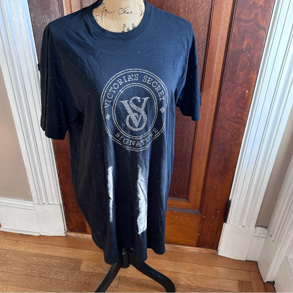 Victoria's Secret Black Signature Sleep Shirt